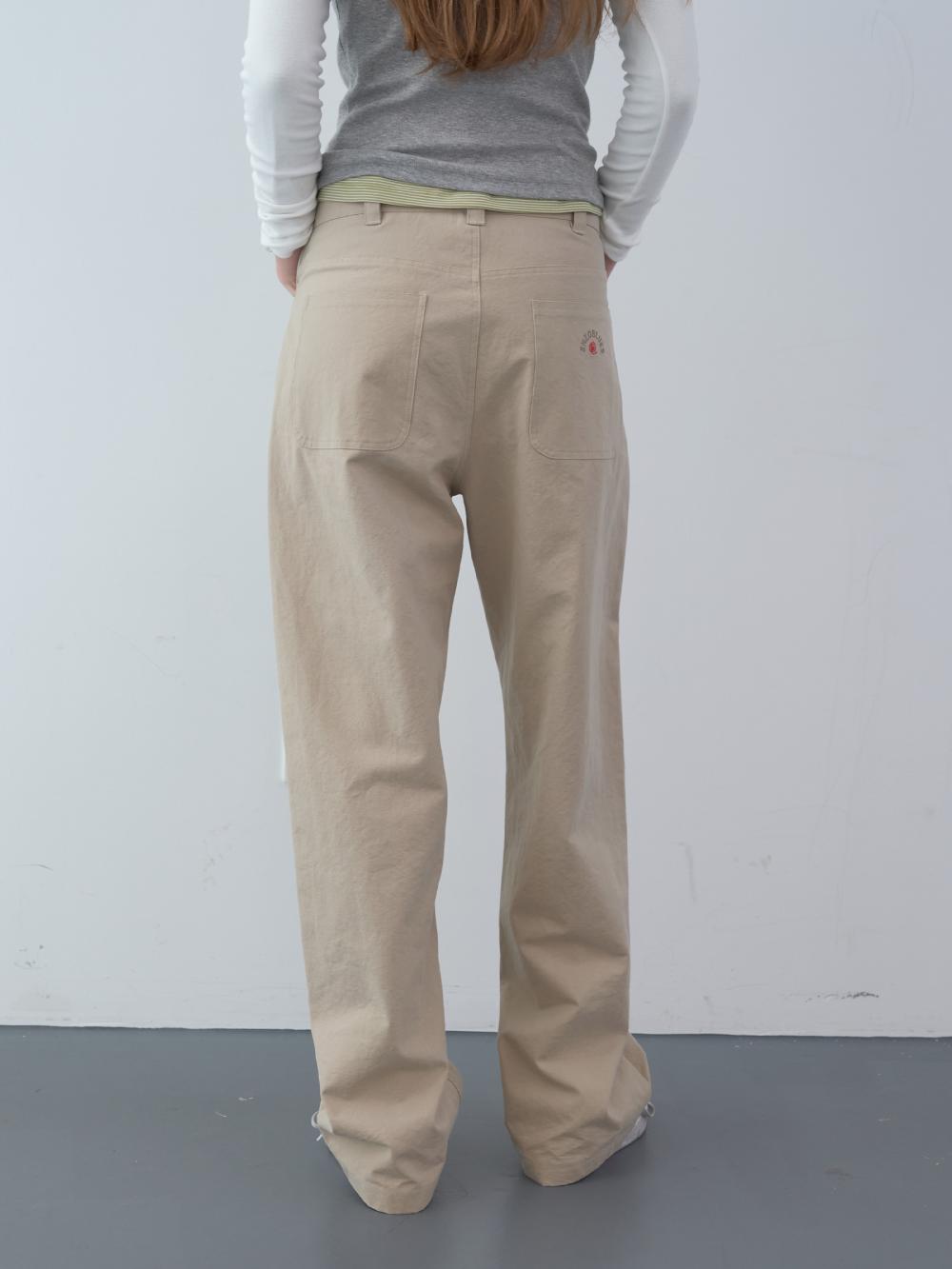 オックスフォードコットンパンツ (ベージュ) | ENZO BLUES | HANA(ハナ) #14