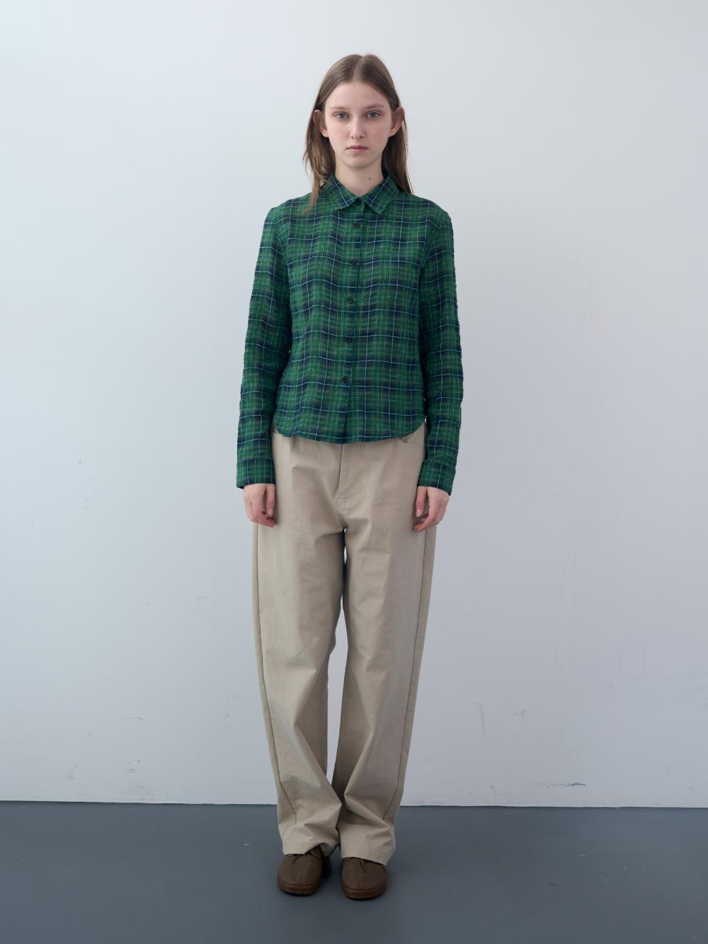 オックスフォードコットンパンツ (ベージュ) | ENZO BLUES | HANA(ハナ) #6