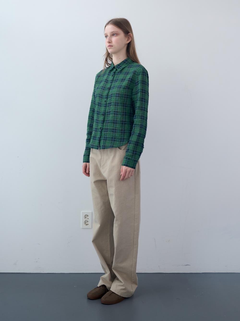 オックスフォードコットンパンツ (ベージュ) | ENZO BLUES | HANA(ハナ) #7