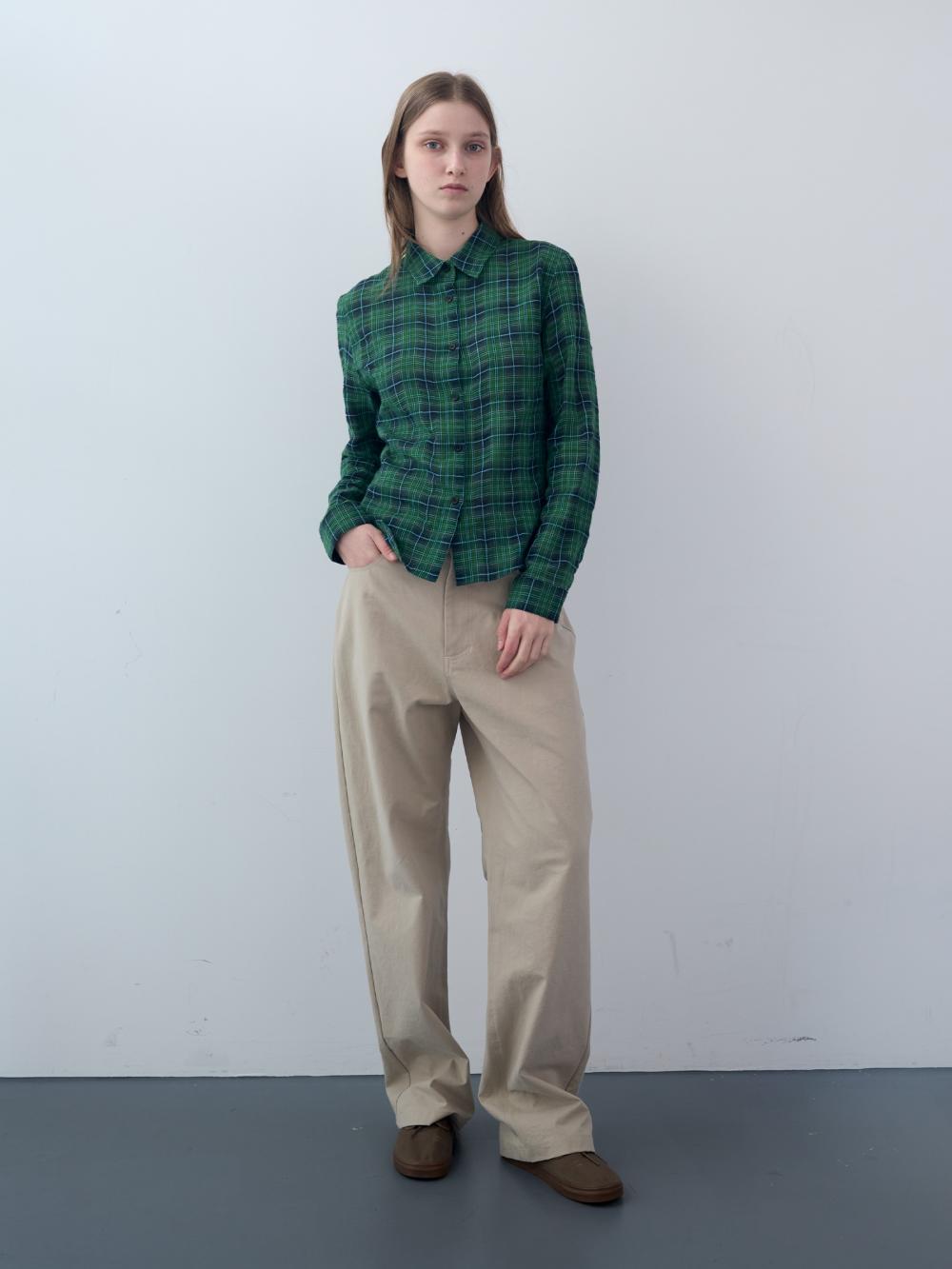 オックスフォードコットンパンツ (ベージュ) | ENZO BLUES | HANA(ハナ) #9