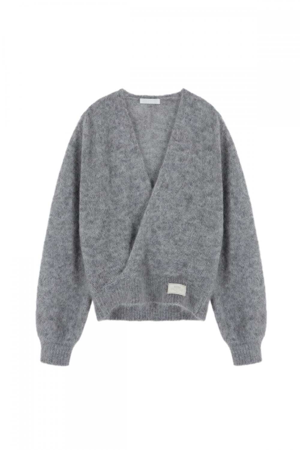 アンゴラウールラップニット（グレー） | ASURA | HANA(ハナ) #17