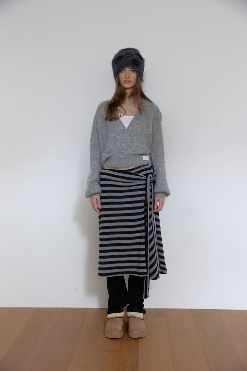 アンゴラウールラップニット（グレー） | ASURA | HANA(ハナ) #2