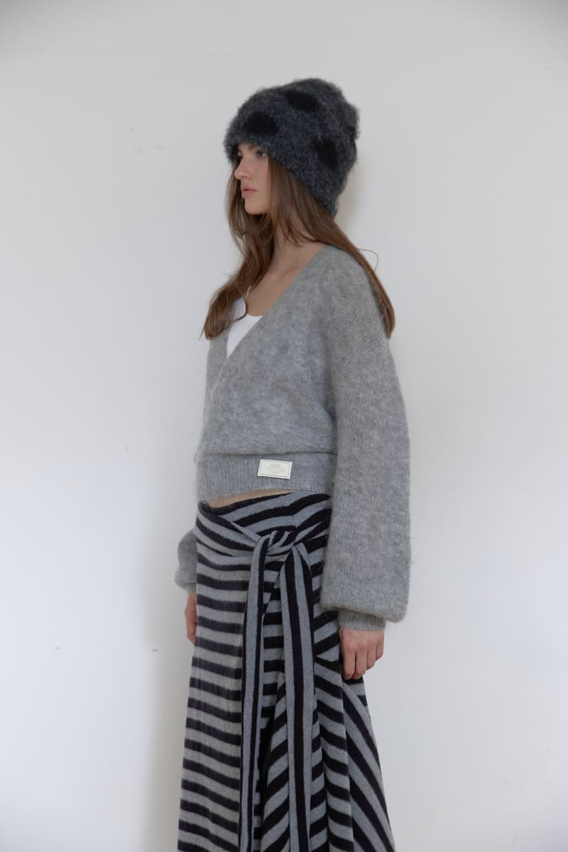 アンゴラウールラップニット（グレー） | ASURA | HANA(ハナ) #3
