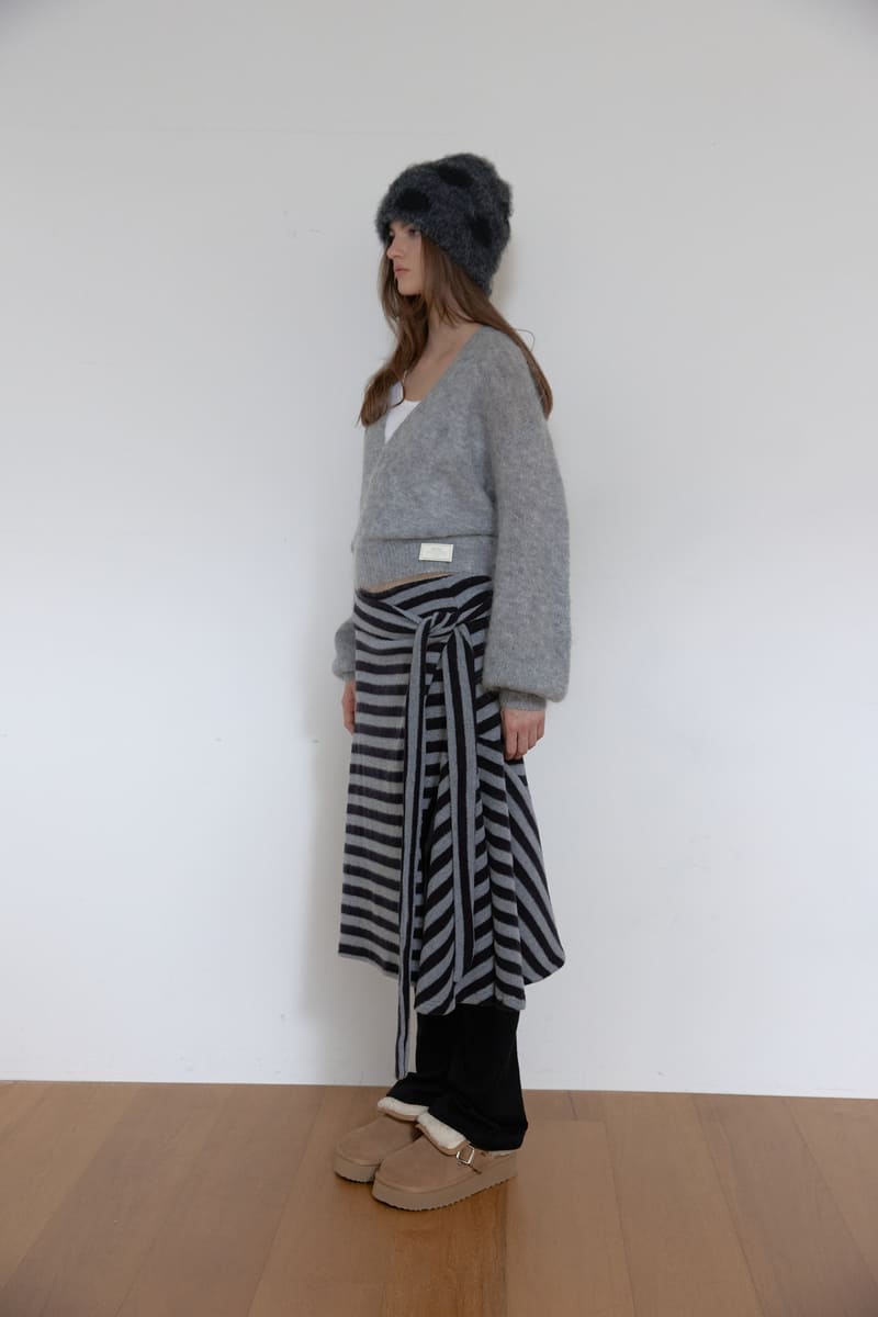 アンゴラウールラップニット（グレー） | ASURA | HANA(ハナ) #4