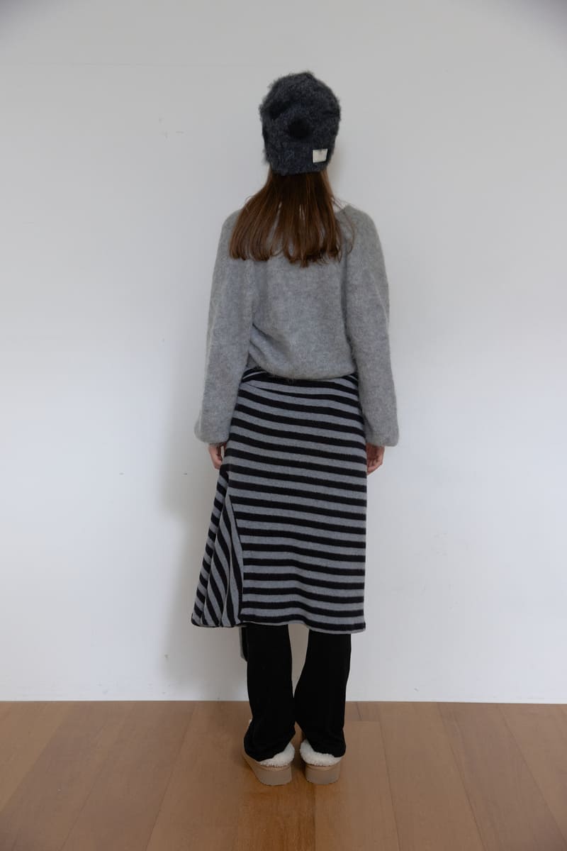 アンゴラウールラップニット（グレー） | ASURA | HANA(ハナ) #5