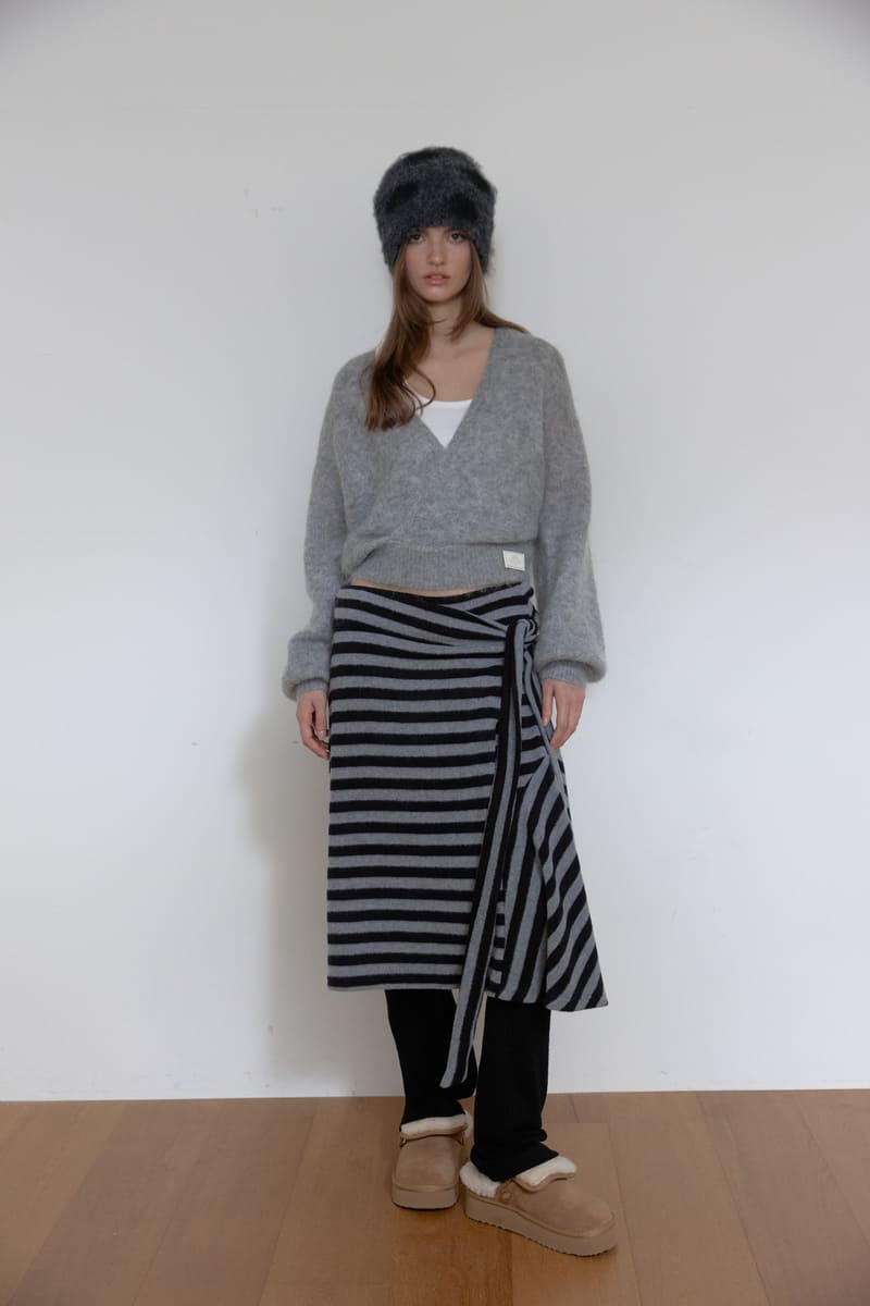 アンゴラウールラップニット（グレー） | ASURA | HANA(ハナ) #7