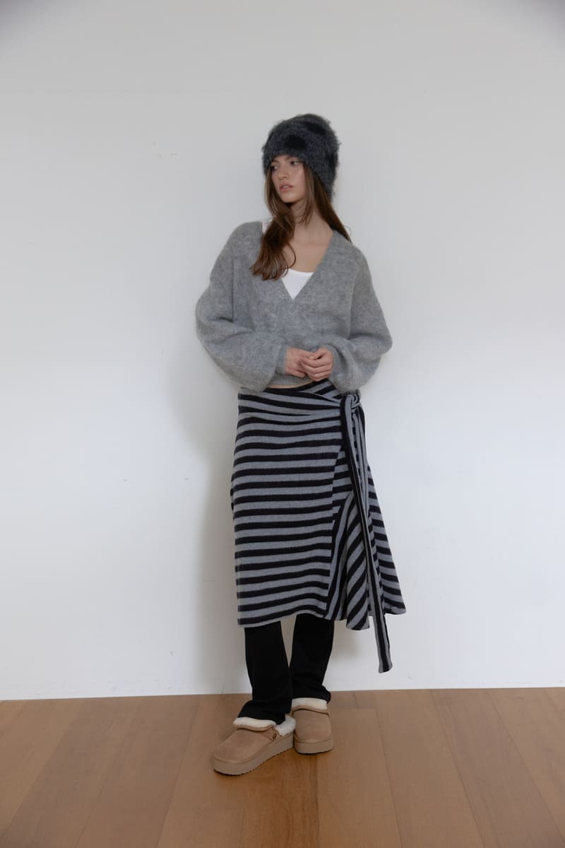 アンゴラウールラップニット（グレー） | ASURA | HANA(ハナ) #8