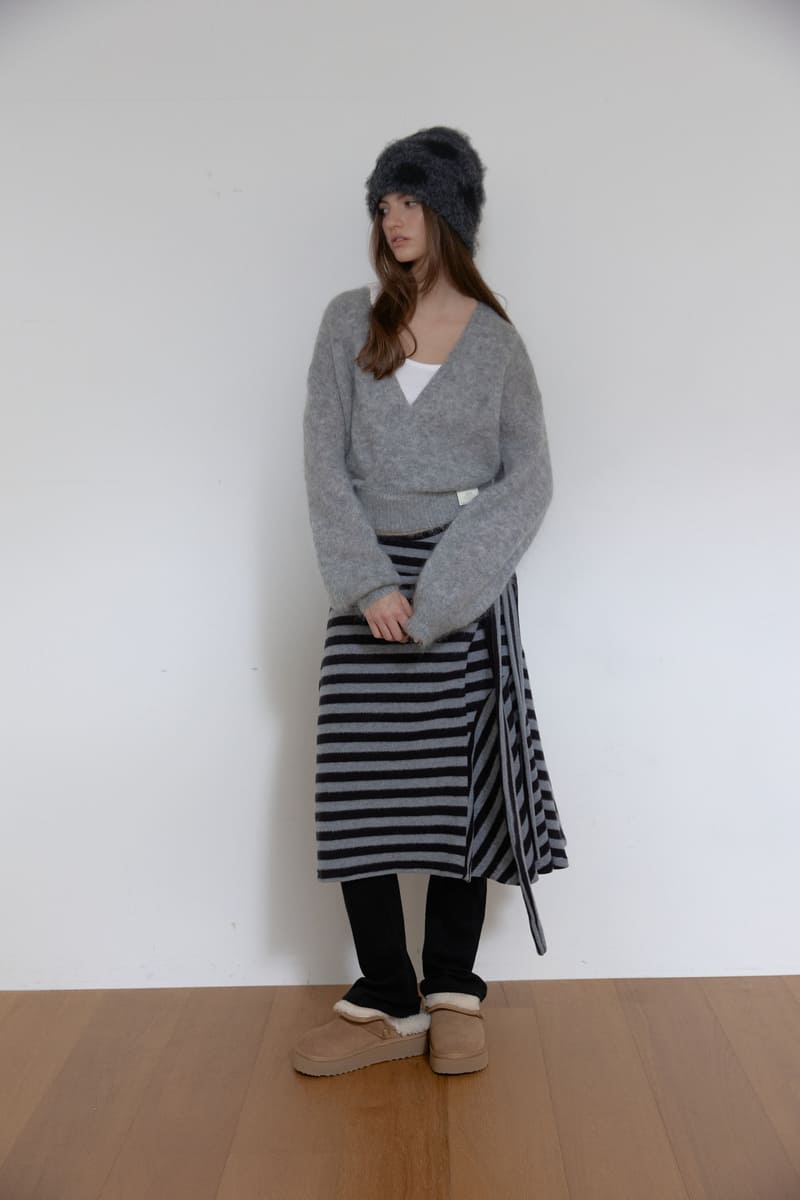 アンゴラウールラップニット（グレー） | ASURA | HANA(ハナ) #10