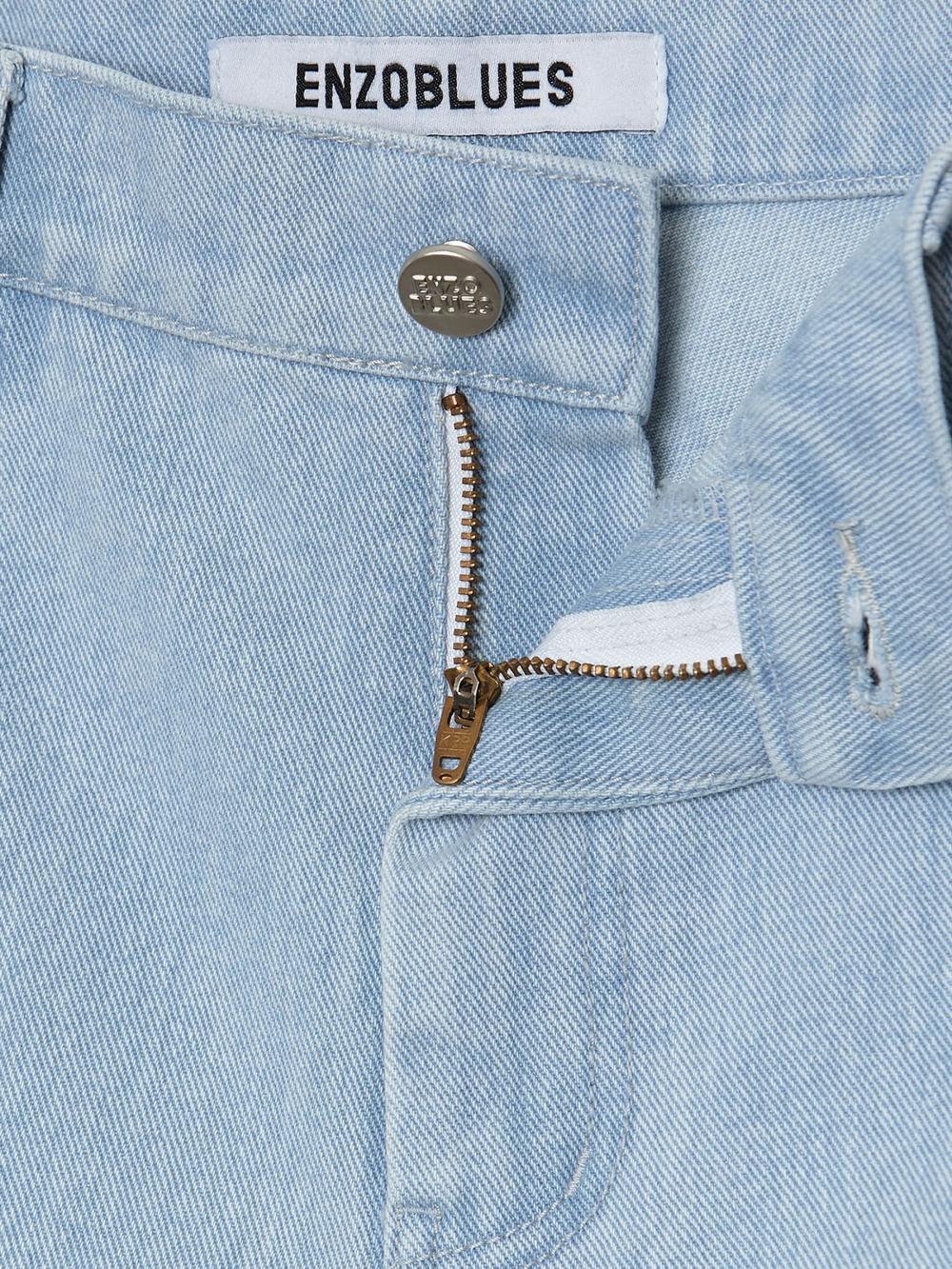パッチワークストレートデニムパンツ (ライトブルー) | ENZO BLUES | HANA(ハナ) #21