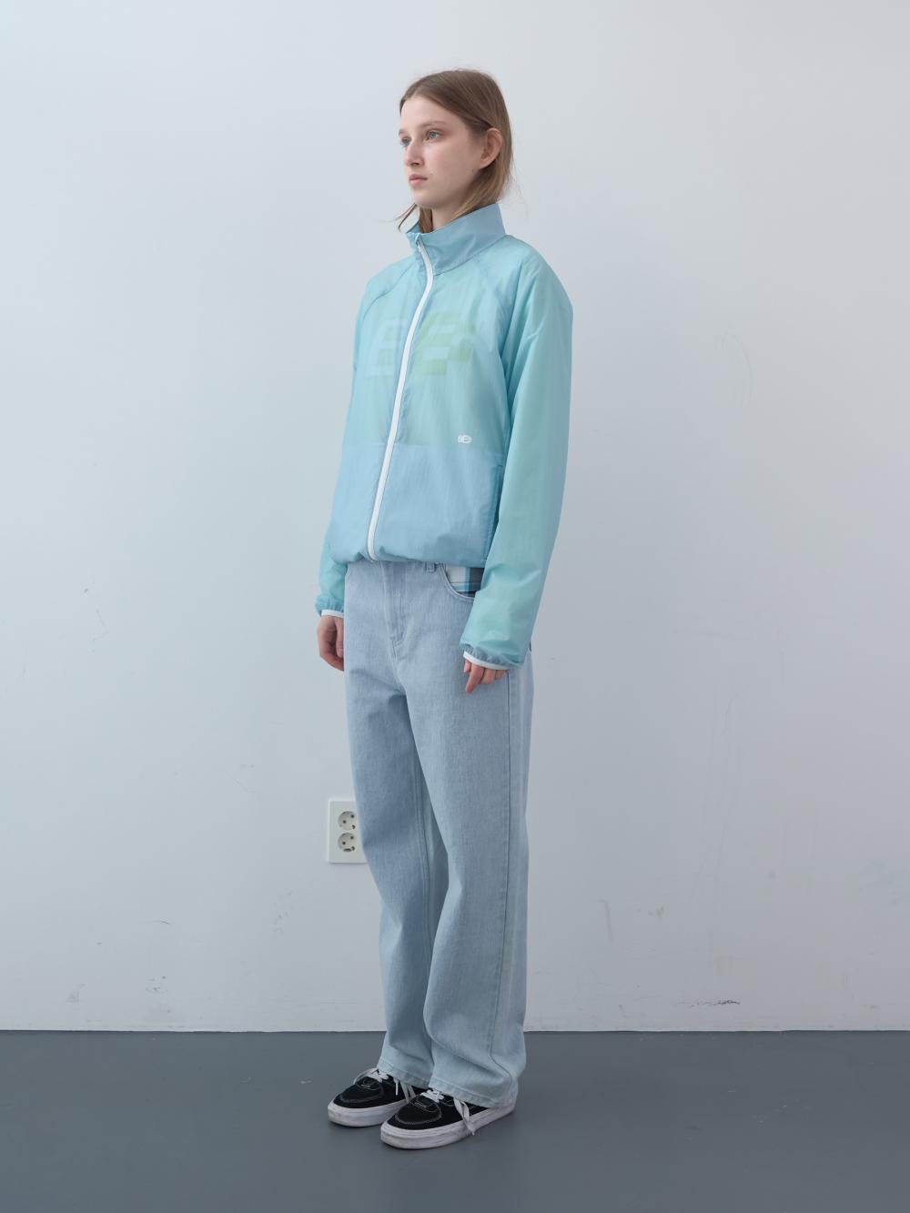 パッチワークストレートデニムパンツ (ライトブルー) | ENZO BLUES | HANA(ハナ) #11