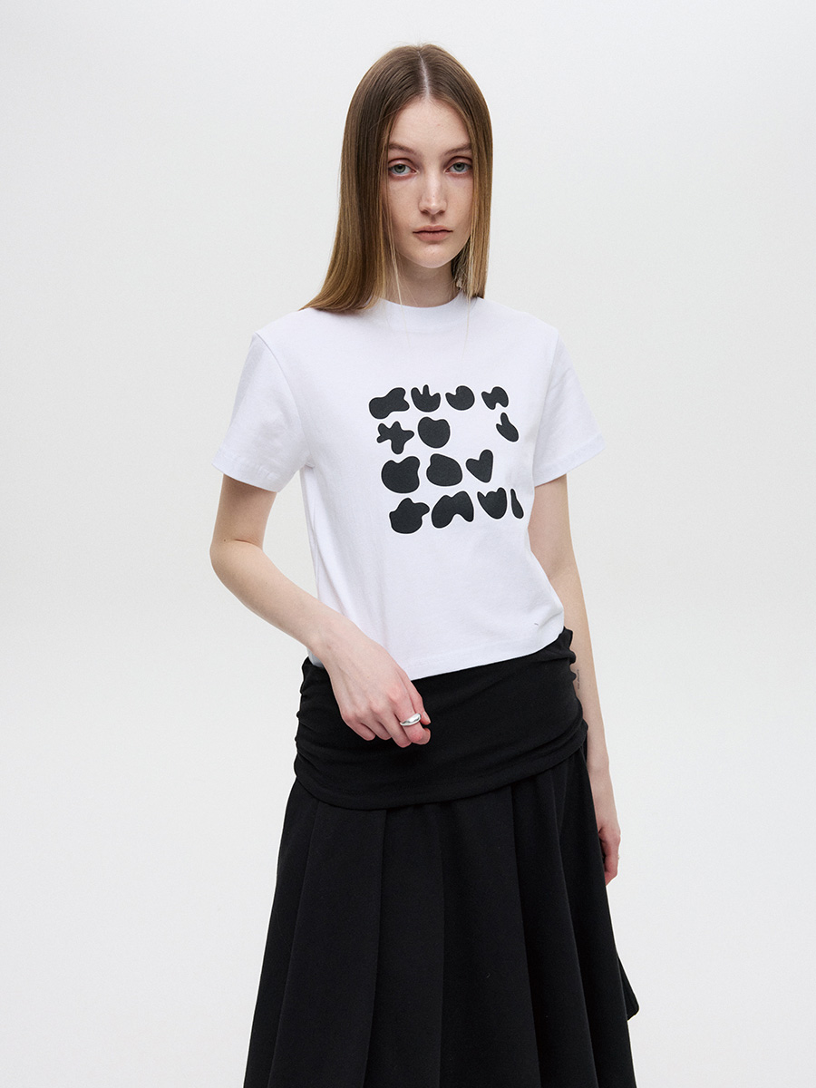シェイプクロップTシャツ（ホワイト） | DNSR | HANA(ハナ) #2