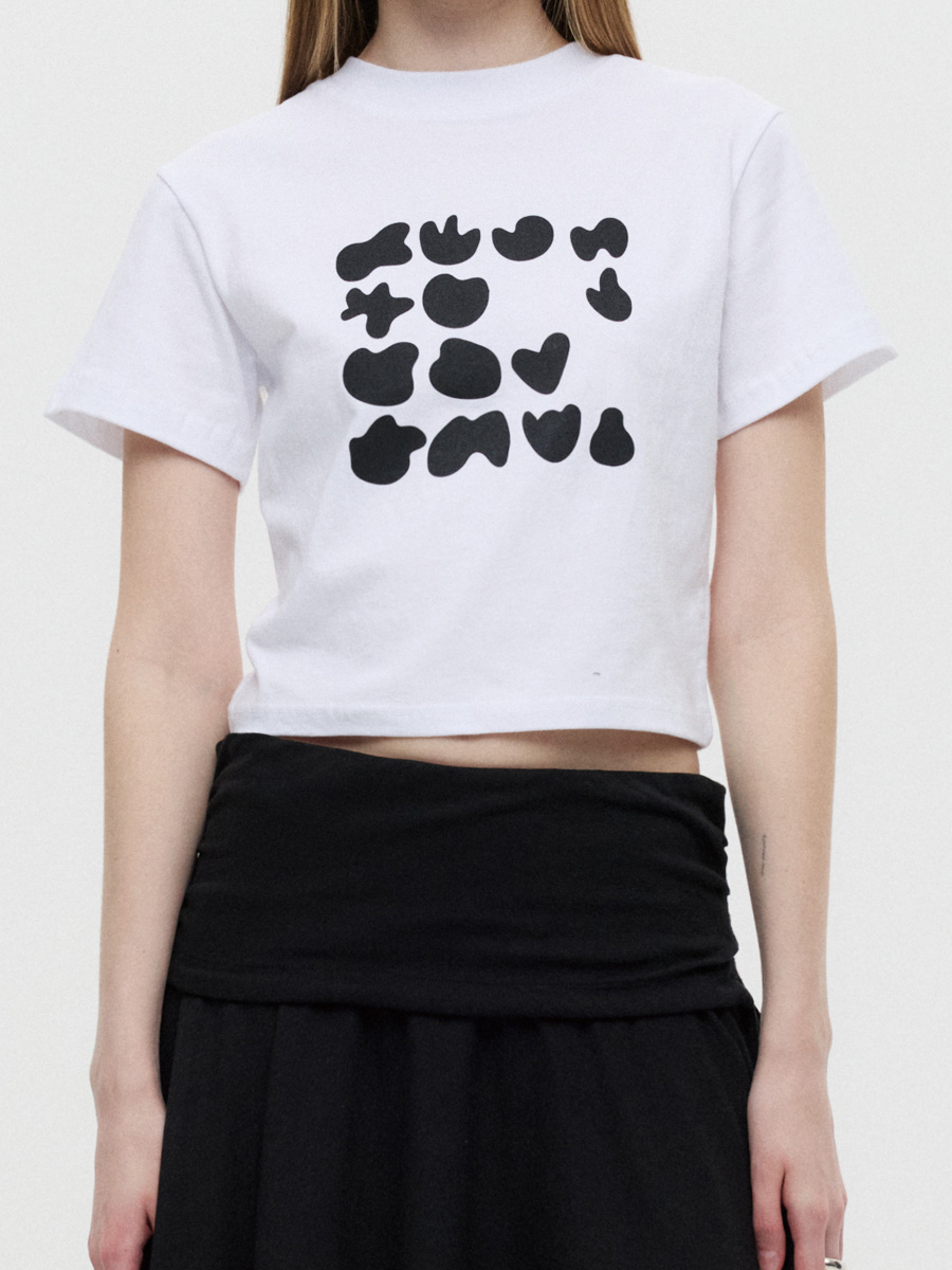 シェイプクロップTシャツ（ホワイト） | DNSR | HANA(ハナ) #4