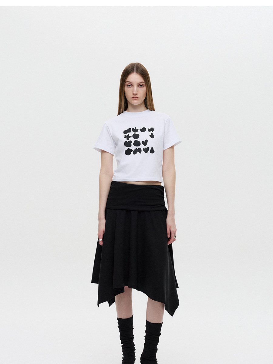 シェイプクロップTシャツ（ホワイト） | DNSR | HANA(ハナ) #6