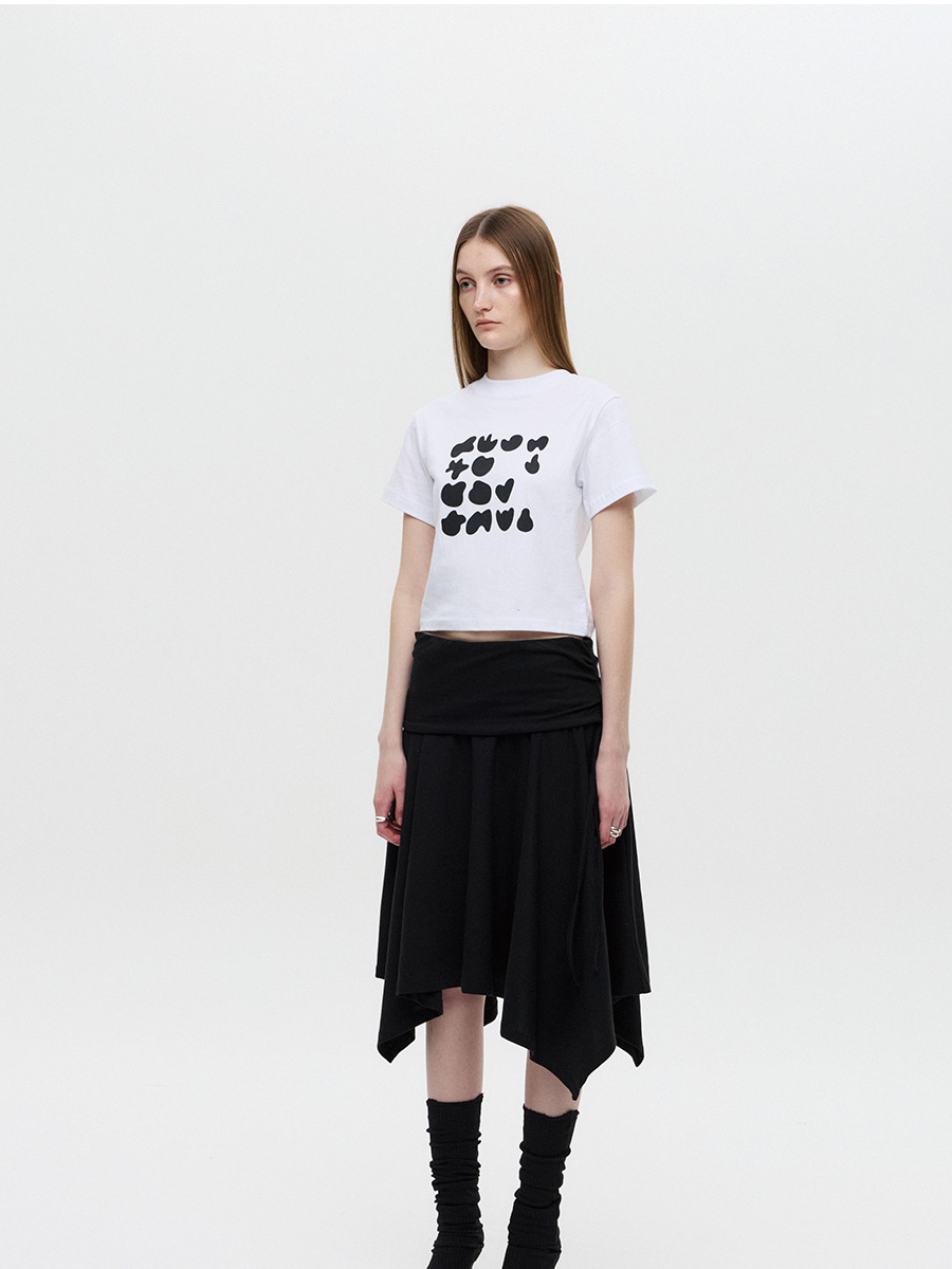 シェイプクロップTシャツ（ホワイト） | DNSR | HANA(ハナ) #7