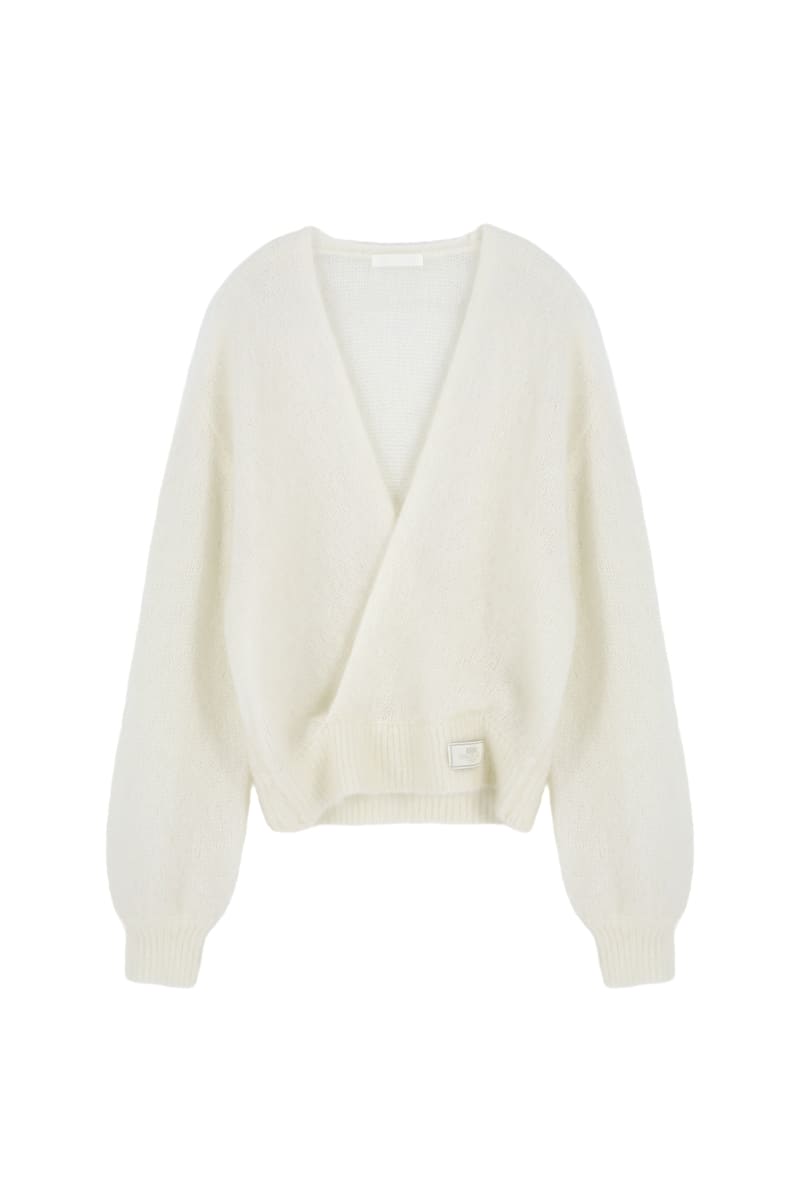 アンゴラウールラップニット（アイボリー） | ASURA | HANA(ハナ) #20