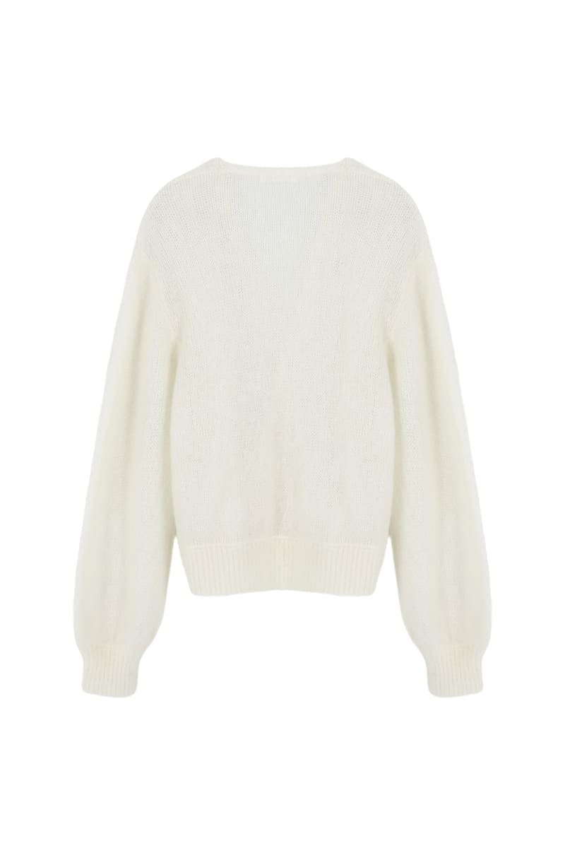 アンゴラウールラップニット（アイボリー） | ASURA | HANA(ハナ) #21