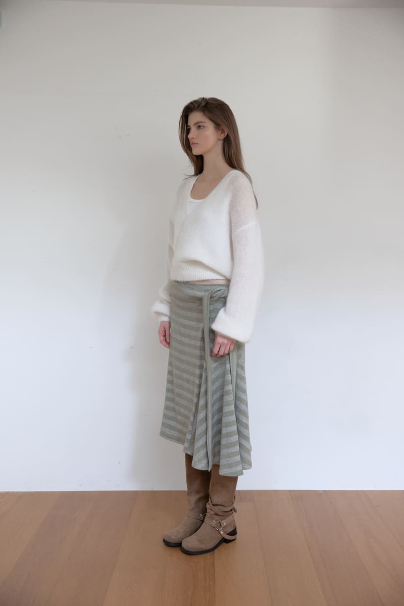 アンゴラウールラップニット（アイボリー） | ASURA | HANA(ハナ) #4