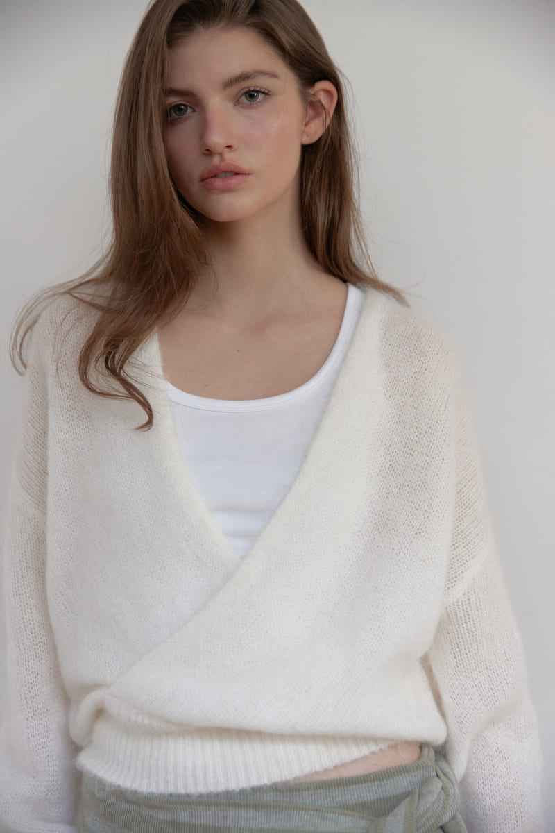 アンゴラウールラップニット（アイボリー） | ASURA | HANA(ハナ) #13