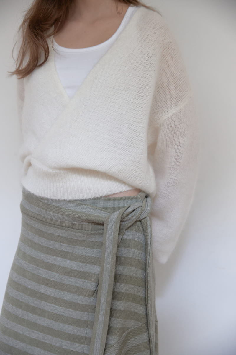 アンゴラウールラップニット（アイボリー） | ASURA | HANA(ハナ) #15