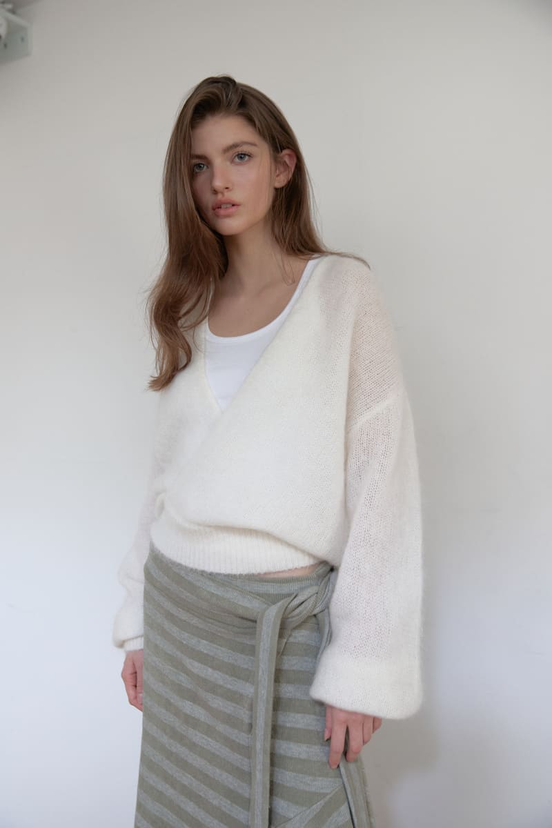 アンゴラウールラップニット（アイボリー） | ASURA | HANA(ハナ) #16