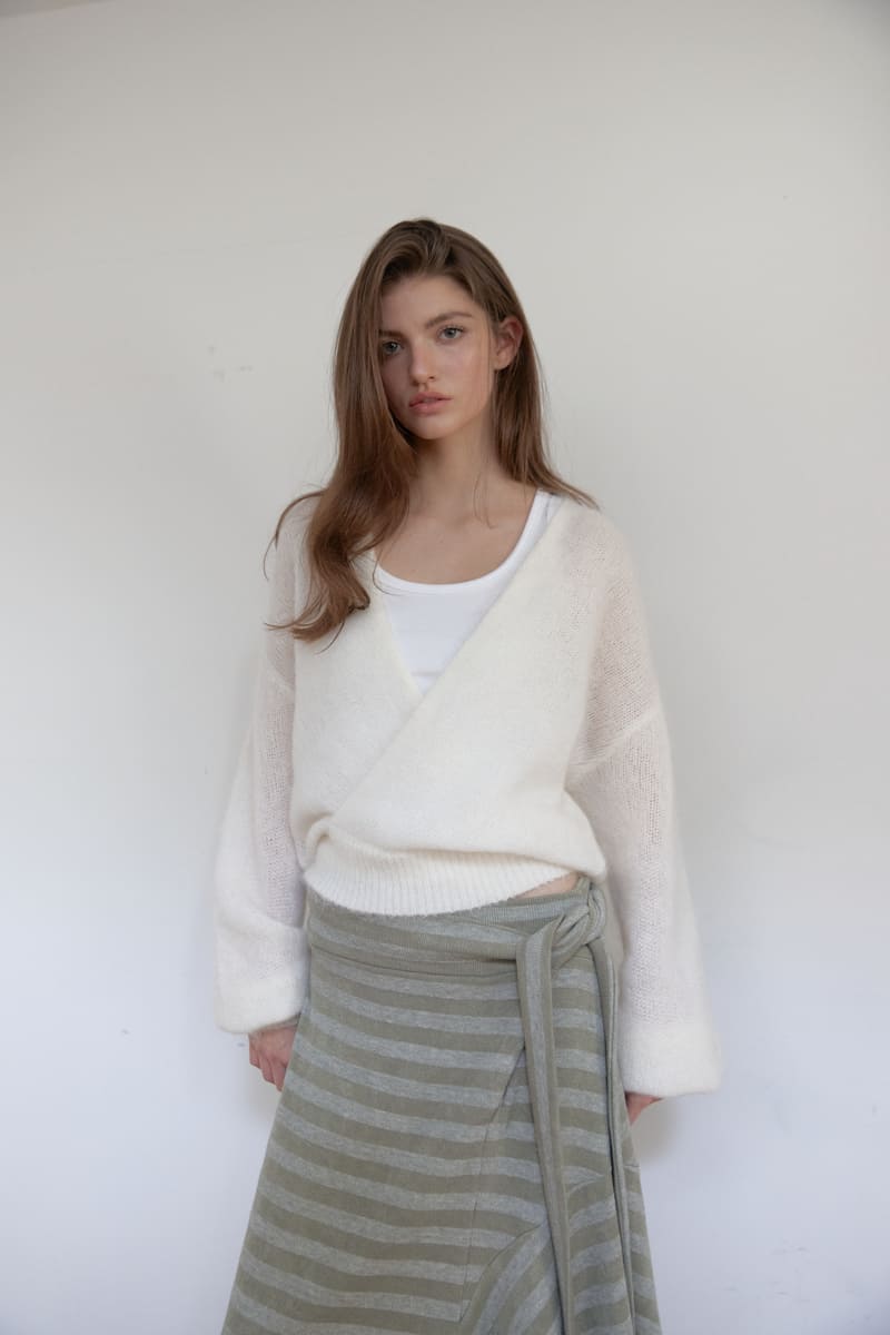 アンゴラウールラップニット（アイボリー） | ASURA | HANA(ハナ) #17