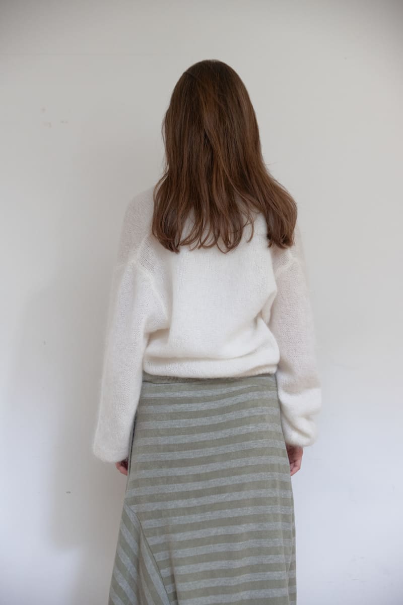 アンゴラウールラップニット（アイボリー） | ASURA | HANA(ハナ) #5