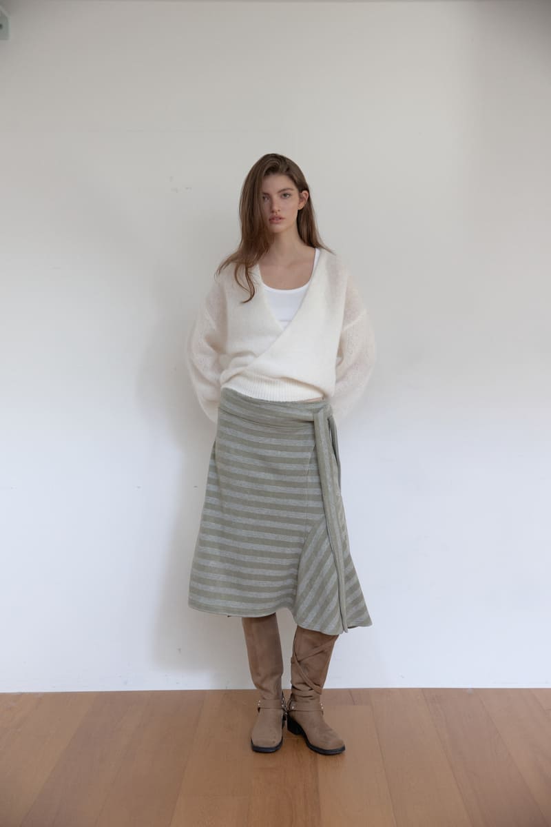 アンゴラウールラップニット（アイボリー） | ASURA | HANA(ハナ) #9