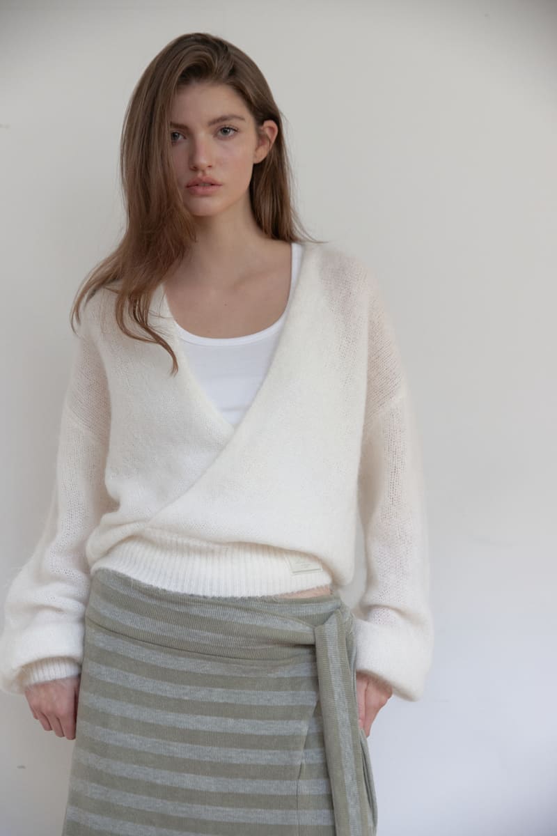 アンゴラウールラップニット（アイボリー） | ASURA | HANA(ハナ) #12