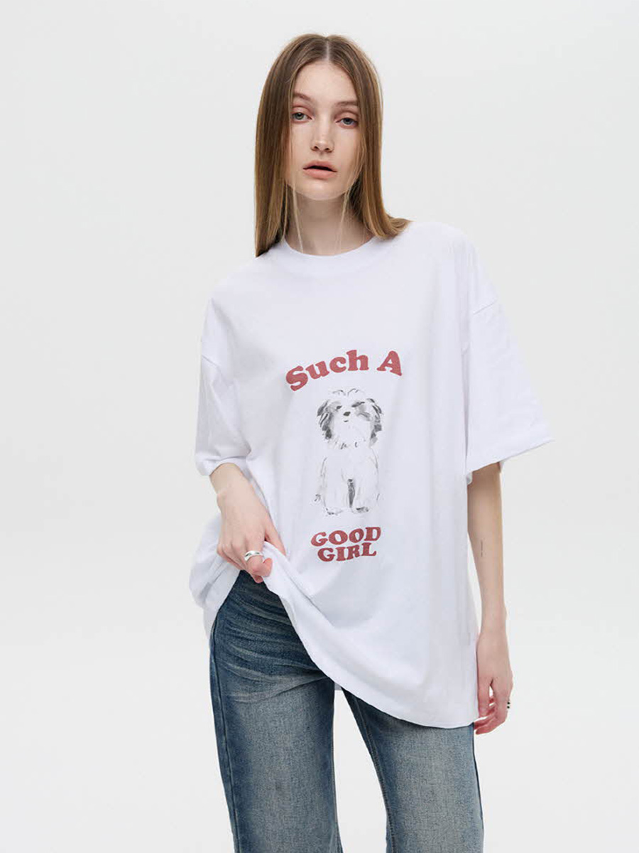 オーバーサイズパピーTシャツ（ホワイト） | DNSR | HANA(ハナ) #6
