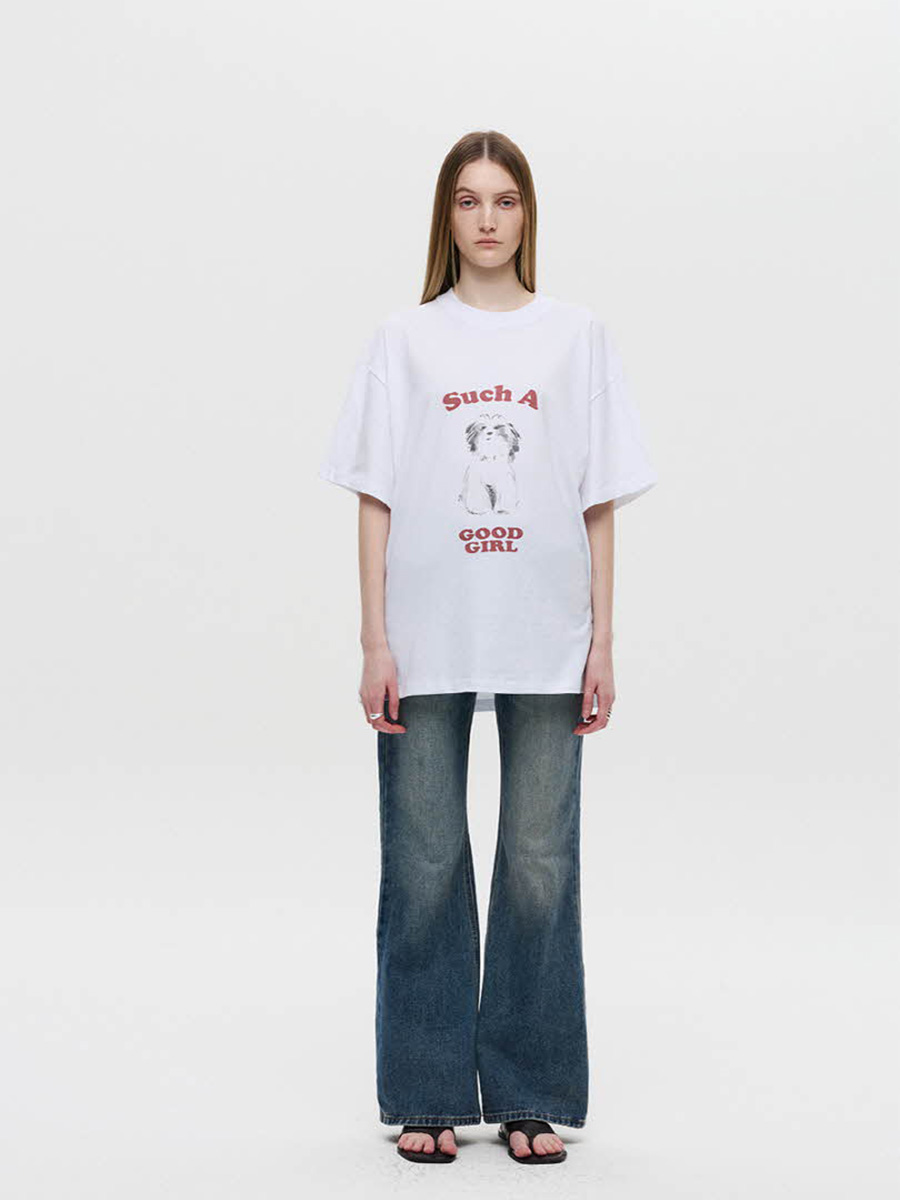 オーバーサイズパピーTシャツ（ホワイト） | DNSR | HANA(ハナ) #8