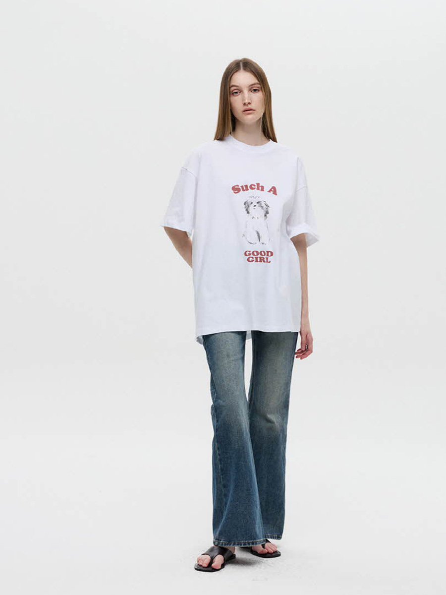 オーバーサイズパピーTシャツ（ホワイト） | DNSR | HANA(ハナ) #4