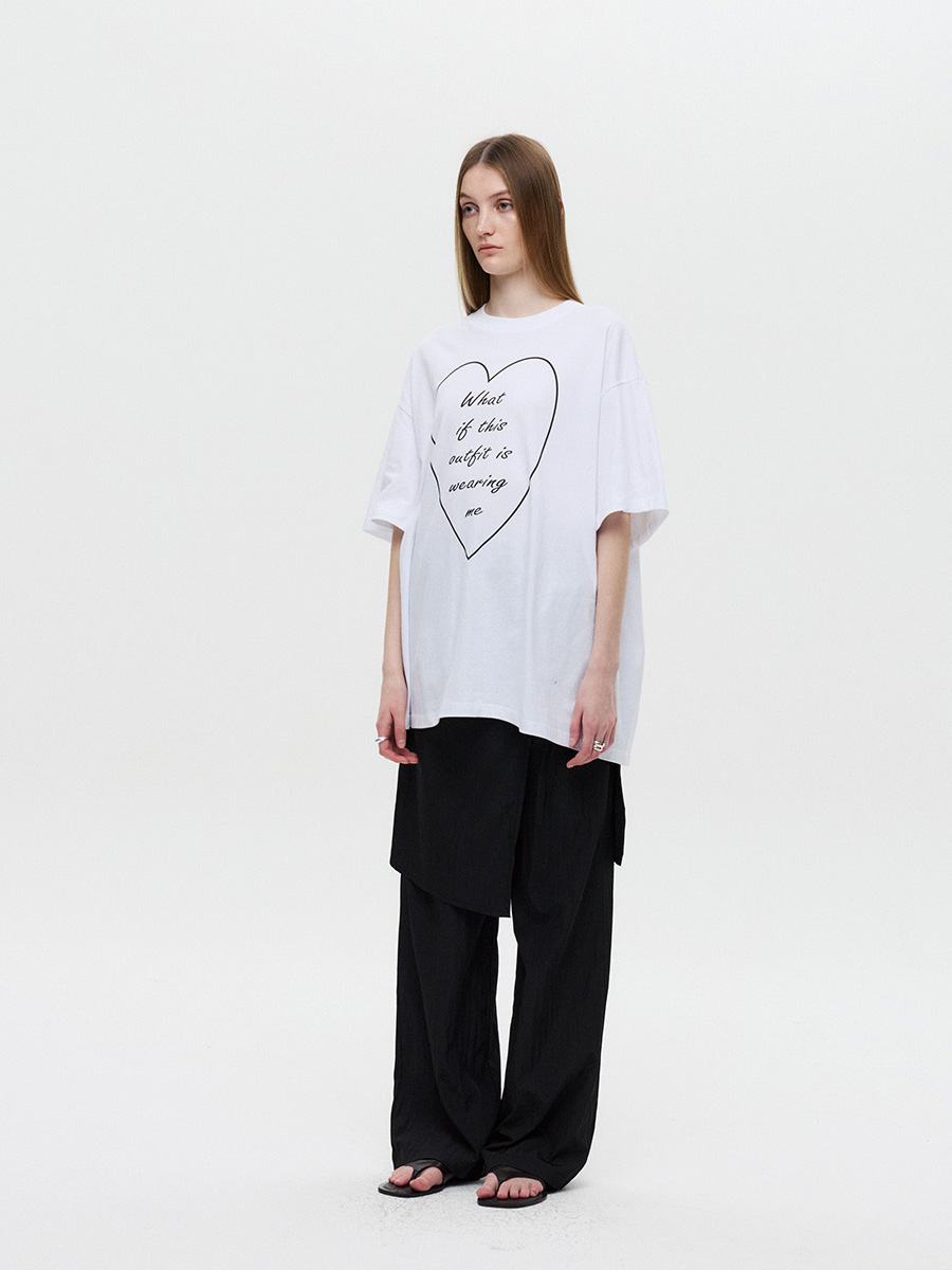 オーバーサイズハートTシャツ（ホワイト） | DNSR | HANA(ハナ) #4
