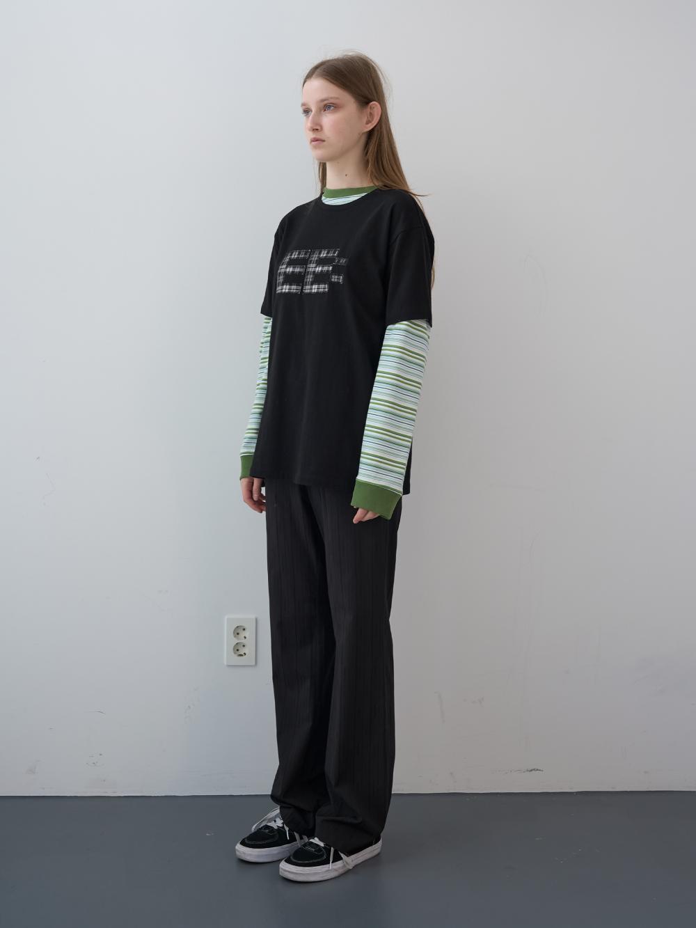 シャドーストライプバンディングブーツカットパンツ (ブラック) | ENZO BLUES | HANA(ハナ) #5