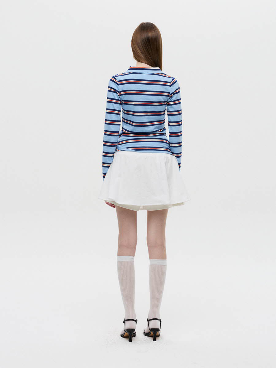 ポロクロップTシャツ（ブルー） | DNSR | HANA(ハナ) #12