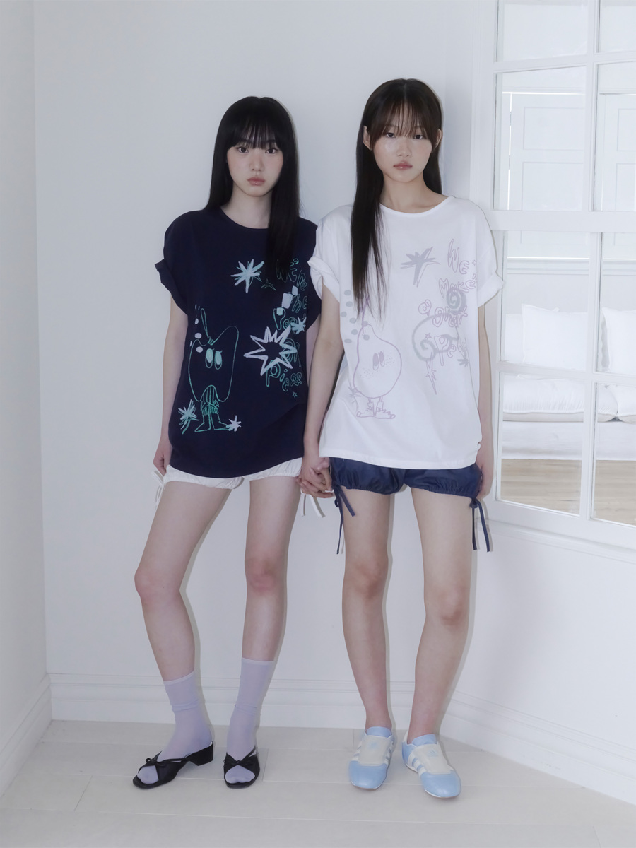 パンプキントゥインクルデニムショートパンツ（ブルー） | ONSKA | HANA(ハナ) #25