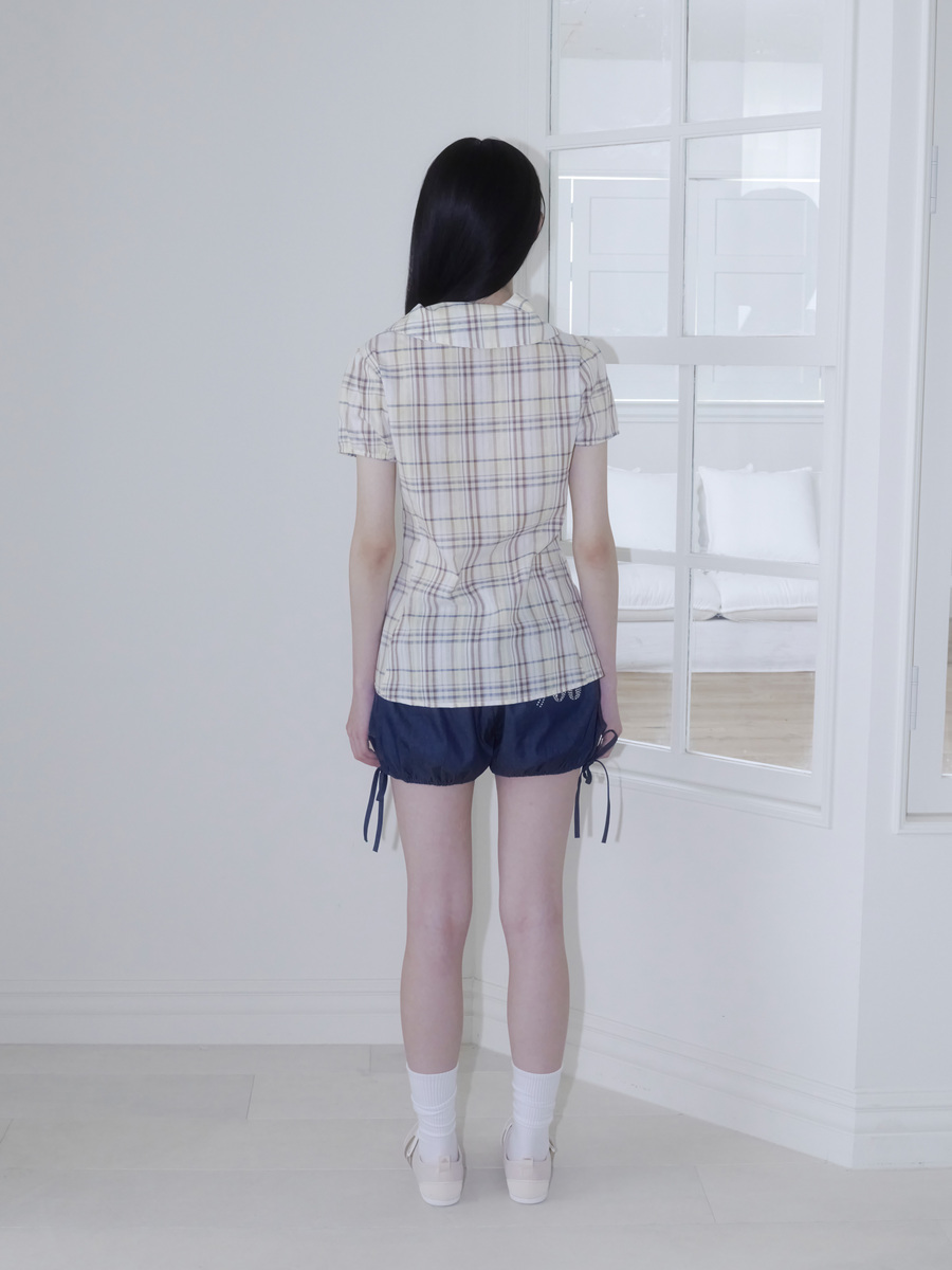 パンプキントゥインクルデニムショートパンツ（ブルー） | ONSKA | HANA(ハナ) #5