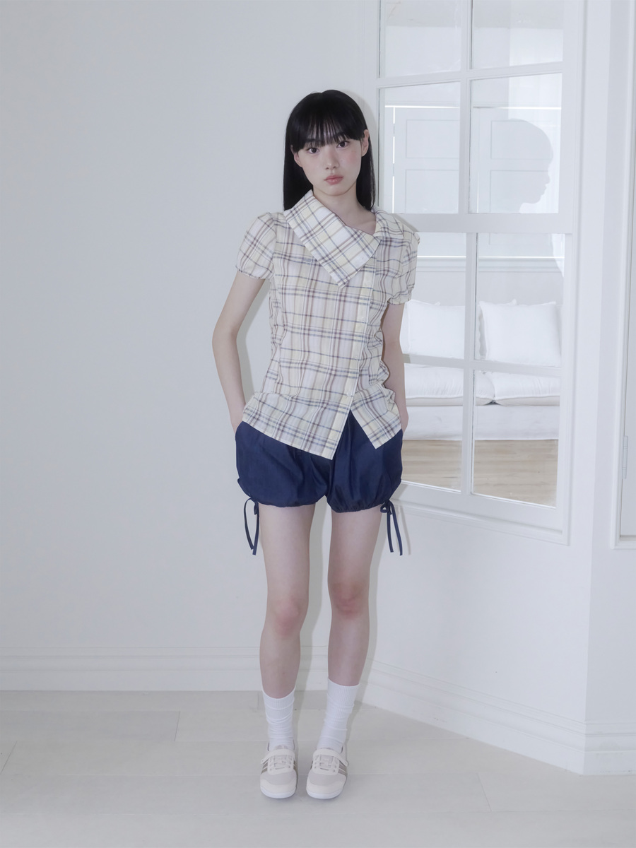 パンプキントゥインクルデニムショートパンツ（ブルー） | ONSKA | HANA(ハナ) #8