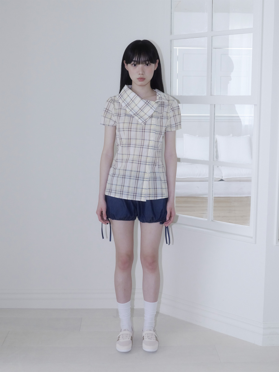 パンプキントゥインクルデニムショートパンツ（ブルー） | ONSKA | HANA(ハナ) #3