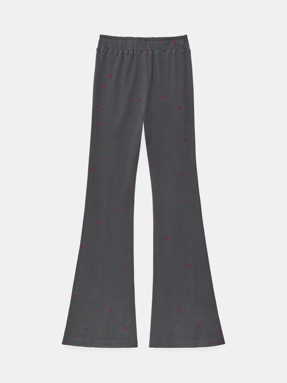 ワッフルドットバンディングブーツカットパンツ（チャコール） | ENZO BLUES | HANA(ハナ) #17