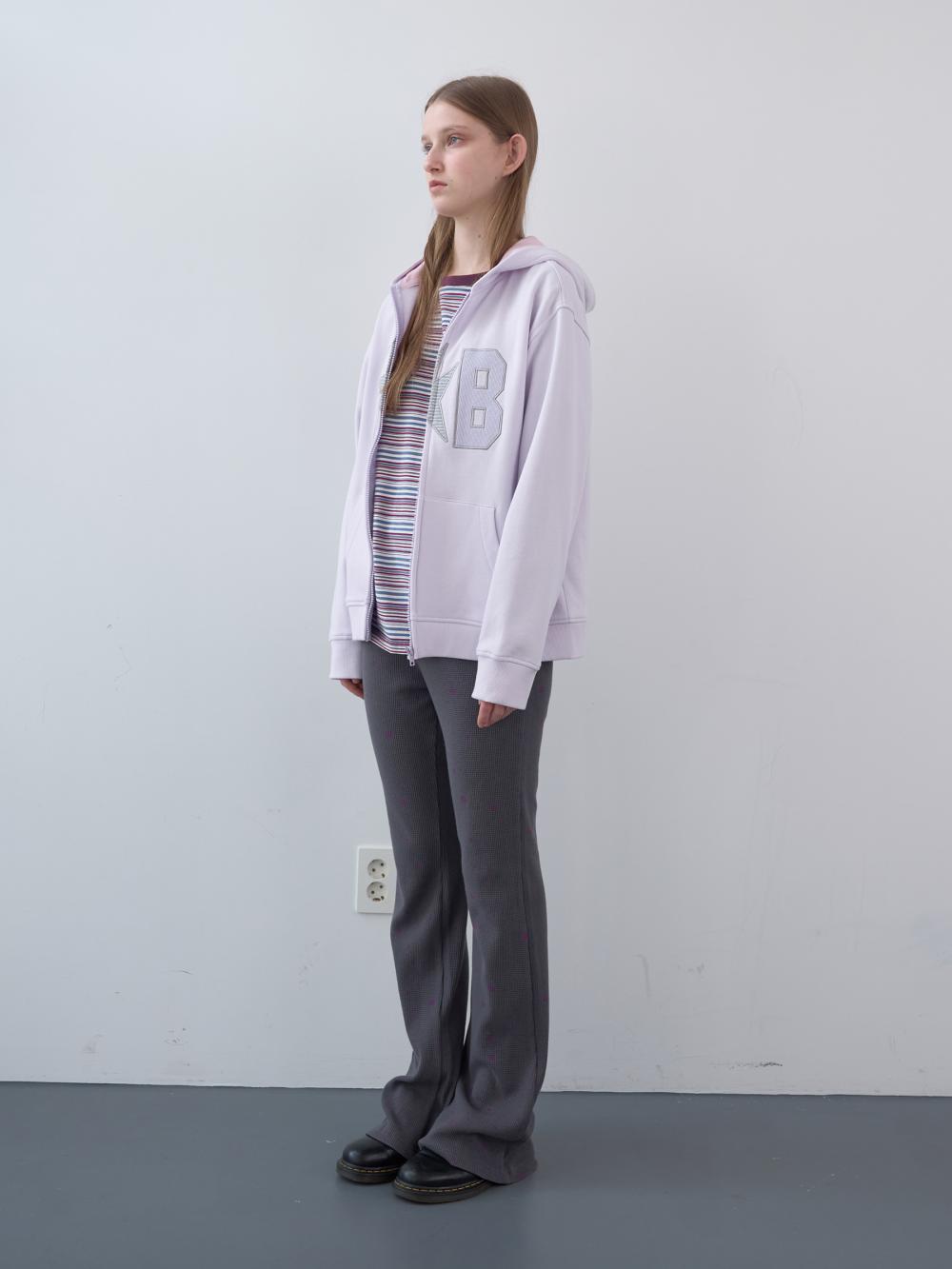 ワッフルドットバンディングブーツカットパンツ（チャコール） | ENZO BLUES | HANA(ハナ) #7