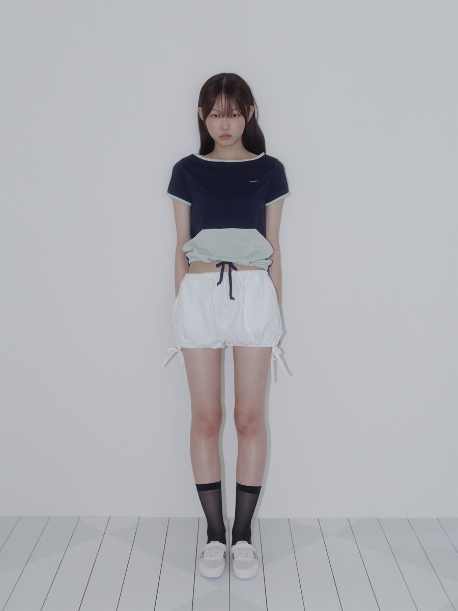 パンプキントゥインクルデニムショートパンツ（ホワイト） | ONSKA | HANA(ハナ) #28