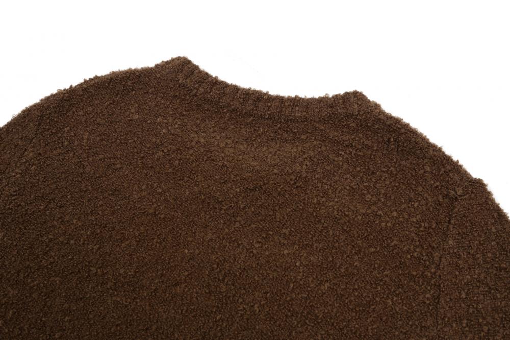 ブークレテクスチャーカーディガン（ブラウン） | ASURA | HANA(ハナ) #24