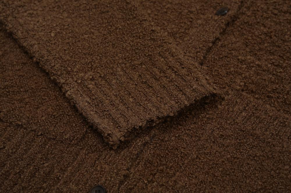 ブークレテクスチャーカーディガン（ブラウン） | ASURA | HANA(ハナ) #23