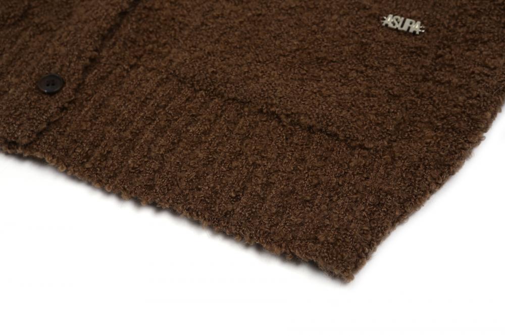 ブークレテクスチャーカーディガン（ブラウン） | ASURA | HANA(ハナ) #22