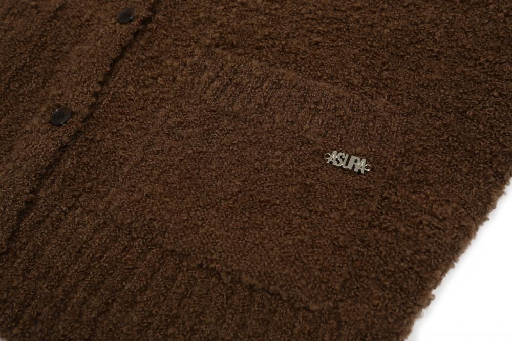 ブークレテクスチャーカーディガン（ブラウン） | ASURA | HANA(ハナ) #21