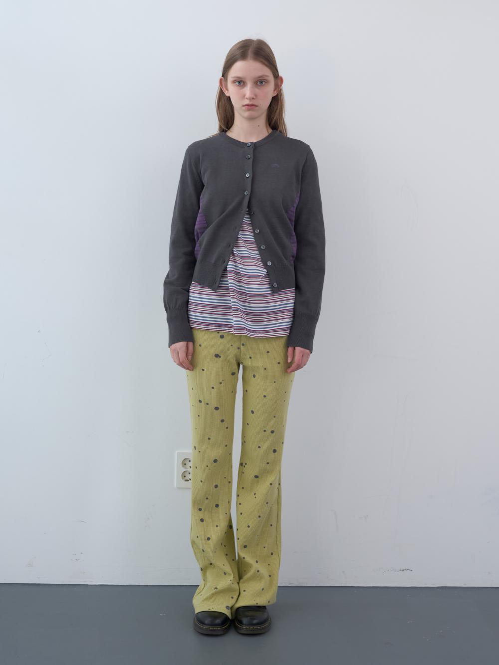 ワッフルドットバンディングブーツカットパンツ(イエロー) | ENZO BLUES | HANA(ハナ) #10