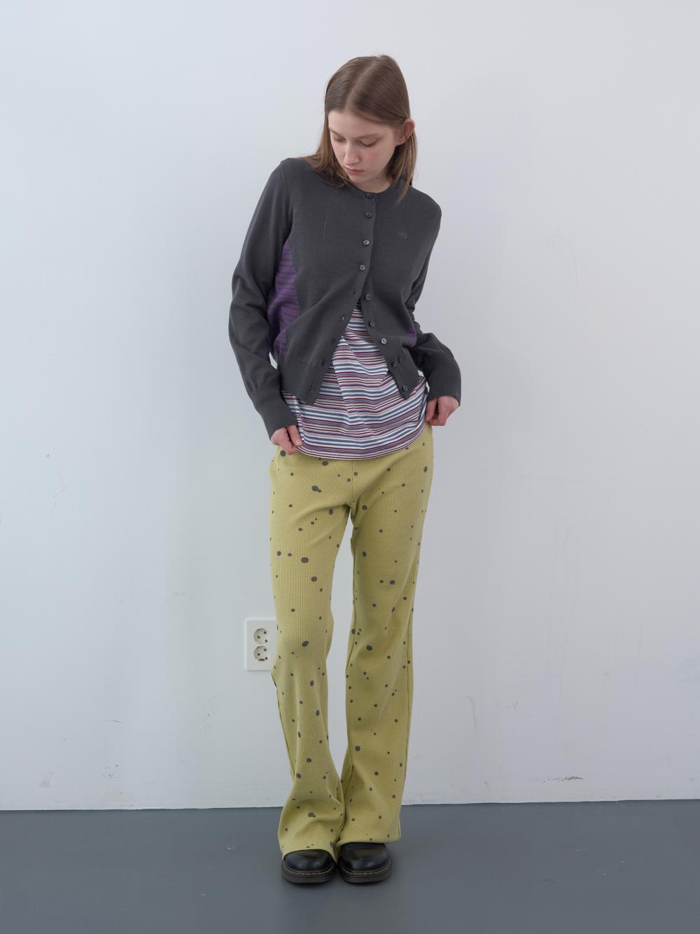 ワッフルドットバンディングブーツカットパンツ(イエロー) | ENZO BLUES | HANA(ハナ) #14