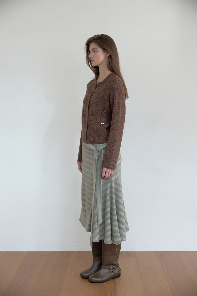 ブークレテクスチャーカーディガン（ブラウン） | ASURA | HANA(ハナ) #4