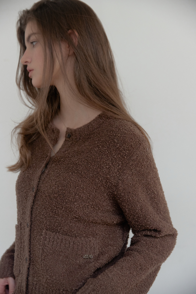 ブークレテクスチャーカーディガン（ブラウン） | ASURA | HANA(ハナ) #15