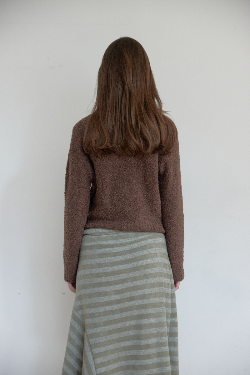 ブークレテクスチャーカーディガン（ブラウン） | ASURA | HANA(ハナ) #6